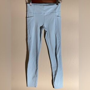 Athleta Girl High Rise Leggings in Light Blue